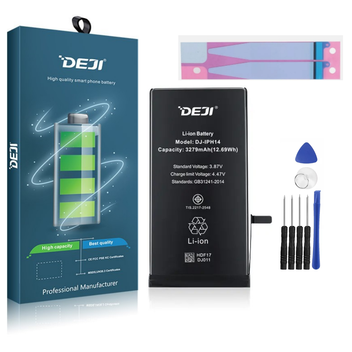 NEW DEJI battery for Apple iPhone 15, 15 Plus, 15 PRO, 15 PRO MAX