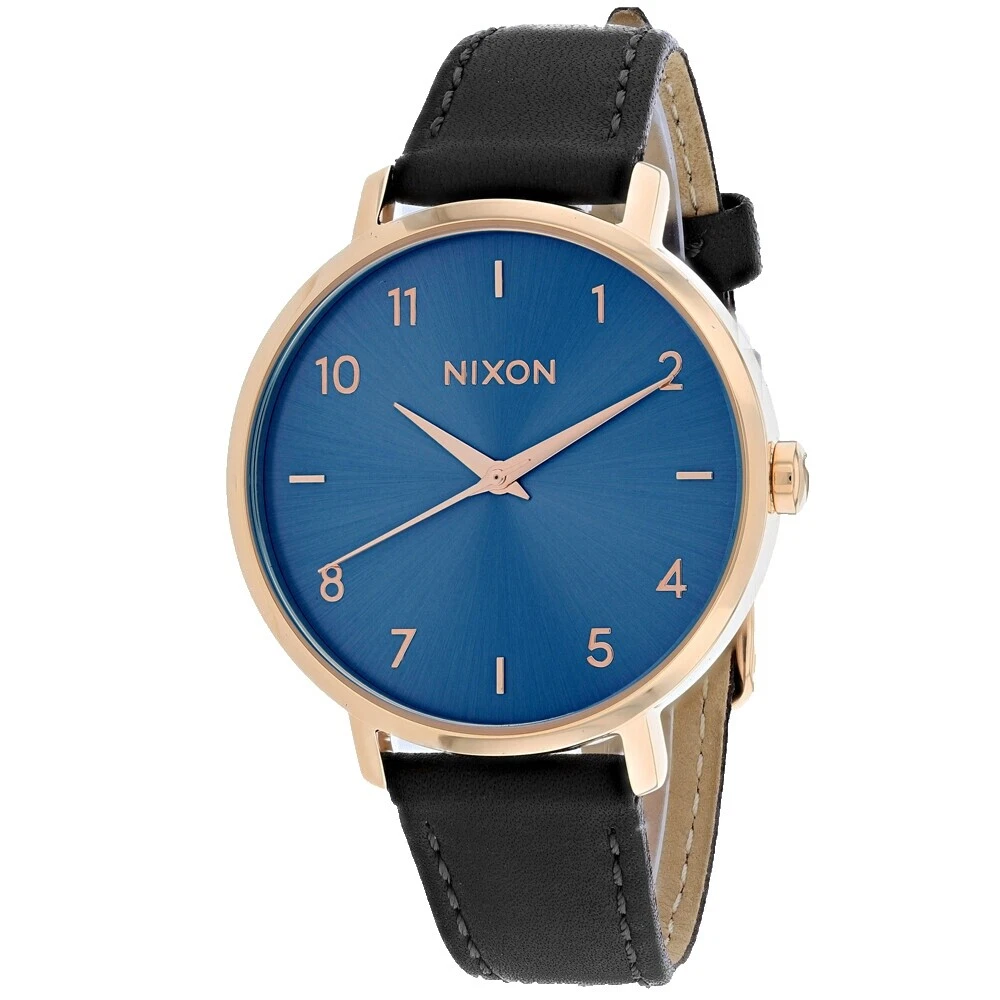 Relojes de pulsera de cuarzo de cuero Nixon