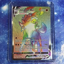 Lycanroc - VMAX - 213/203 - Rainbow - Hyper Rare (S&S: Evolving Skies) Pokemon  on eBay