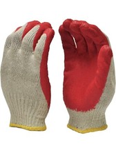 Generic 10packs 80 Pairs Red Palm Latex Dipped Work Gloves - Cotton Polyester