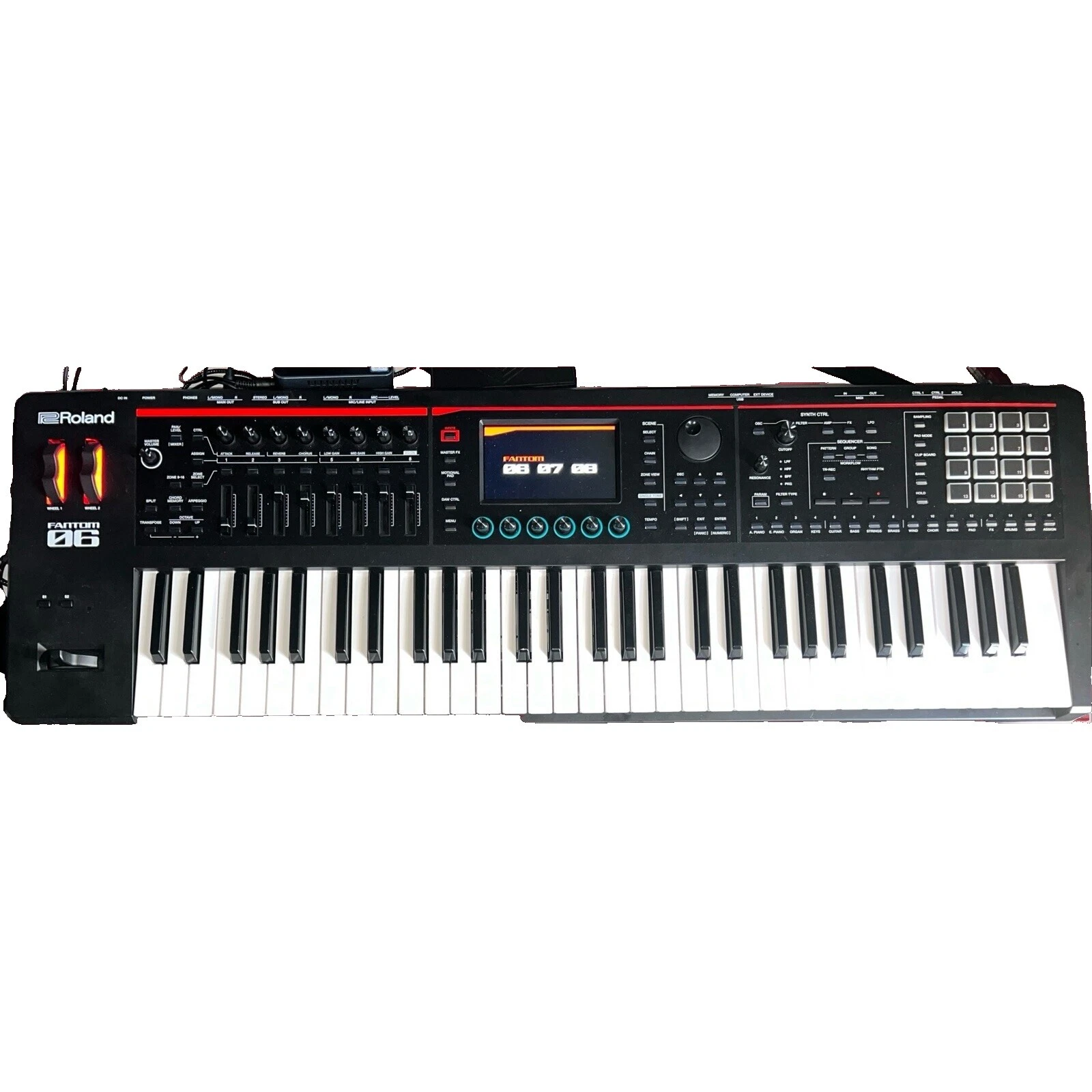 Roland USB Compatible Pro Audio Synthesizers 61 Keys