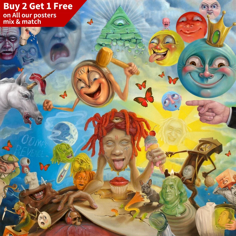 Sulili Trippie Redd - Life's a Trip Poster 20x20" 24x24" 32x32" Art Silk Print
