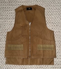 VTG 50s 60s Sears Tan Duck Canvas Hunting Ammo Vest