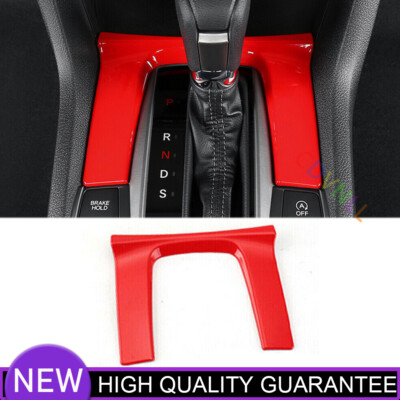 Console U-Type Strip Frame Cover Trim For Honda Civic 10th 2016-2021 Bright Red