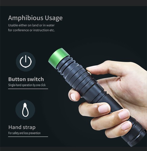 ARCHON J1 Diving Coaching Command Green Laser Professional Underwater 100m Kit - Picture 22 of 23