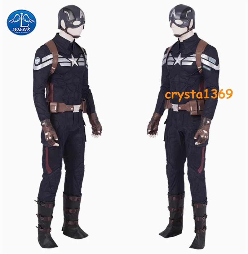 Capitán América 2 Vengadores Soldado de Invierno Halloween Disfraz Disfraz Steve Outfit Foto 4 de 4