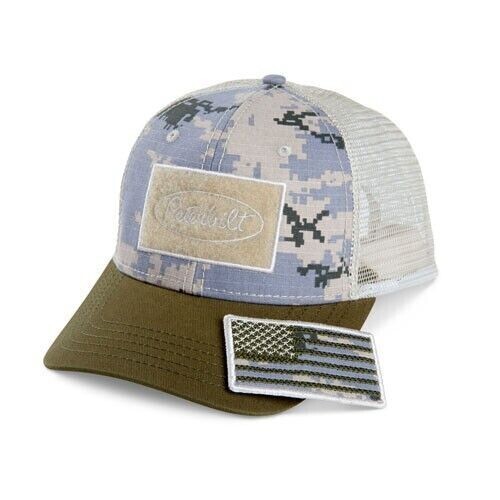 Peterbilt Motors Digi-Camo USA Removable Patch Snapback Mesh Cap/Hat - Picture 2 of 3