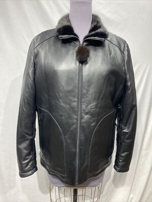 black leather lamb jacket (28177) | eBay