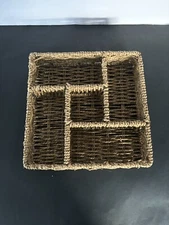 Natural Woven Square Tray