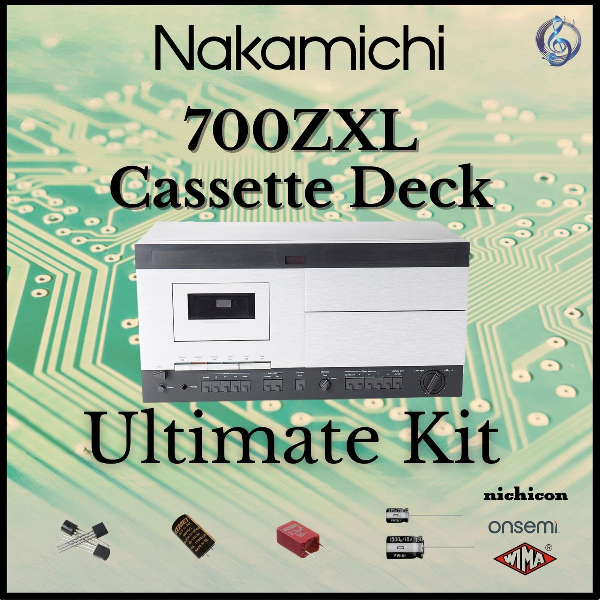 Nakamichi 700ZXL Cassette Deck Ultimate Upgrade Kit Genuine Parts