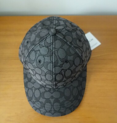 COACH MEN'S CAP, GRAPHITE COLOR SIGNATURE JACQUARD CAP. NWT | eBay