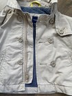 EUC Baby Gap Unisex Fall Beige Double Breasted Tench Cost 6-12M Detachable Hood — photo 5