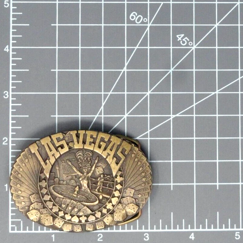 Tarjetas de dados de boxeo con hebilla de cinturón de Las Vegas Showgirl jugador de colección años 80 PBB SFCA.GTA797 Foto 3 de 4