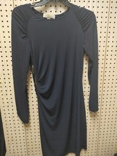 MICHAEL KORS Women's Dark Blue Size Medium Dress ZIPPER ON SIDE