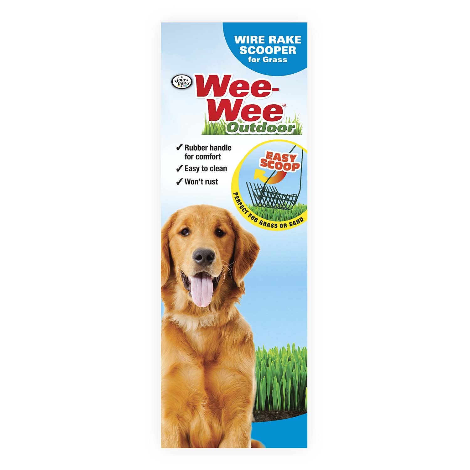 WeeWee Wire Rake Dog Pooper Scooper For Grass Falak Tayyeb Platinum
