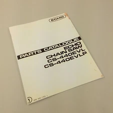 Echo Cs-440Evl Cs-440Evlp Chain Saw Parts Catalog Manual Chainsaw Illustrations