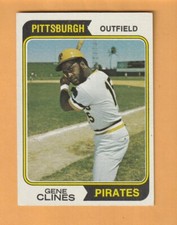 Gene Clines Pittsburgh Pirates 1974 Topps #172 2D