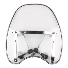 For 7/8'' 1" Handlebar Motorcycle Clear Cross Bones Windshield Windscreen Kit