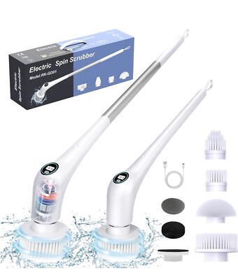Vicmayun Cordless Electric Spin Scrubber - Powerful Cleaning Brush