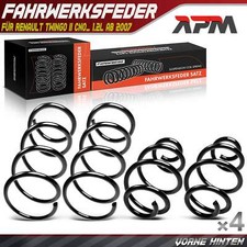 4x Fahrwerksfeder Vorne Hinten L + R für Renault Twingo II CN0_ 1.2L ab 2007/03