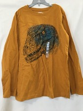 New Oshkosh Dinosaur Boys Shirt Top Mustard Long Sleeve many sizes