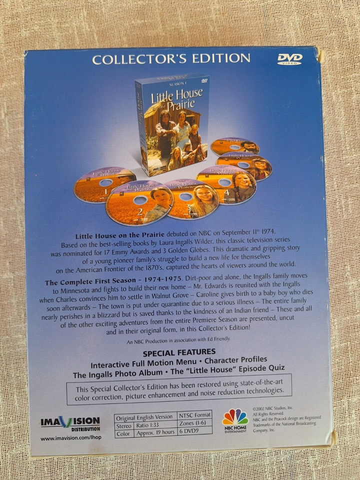 Little House on the Prairie Season 1 (DVD 2003 6Disc Set, Collectors
