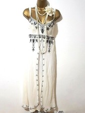 VESTIDO EMBELLECIDO LENTEJUELAS CHARLESTON FLAPER SEDA GATSBY AÑOS 20 PRINCIPIOS 12