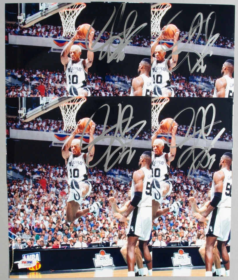 Dennis Rodman Signed Spurs 8x10 Photo PSA/DNA COA Picture Autograph Hall of Fame - Image 3 of 4