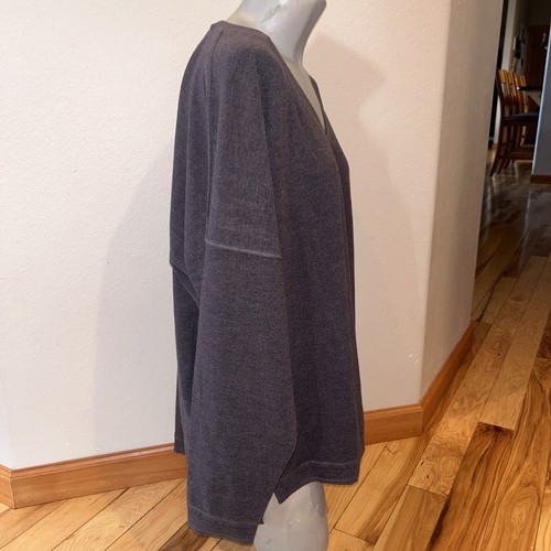 Hello Nite Neu mit Etikett Sweatshirt Langarm Oberteil Gr. XL geräumig! GRAU GRAU WEICH - Bild 5 von 8