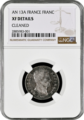 AN 13A FRANCE FRANC XF DETAILS CLEANED NGC | eBay