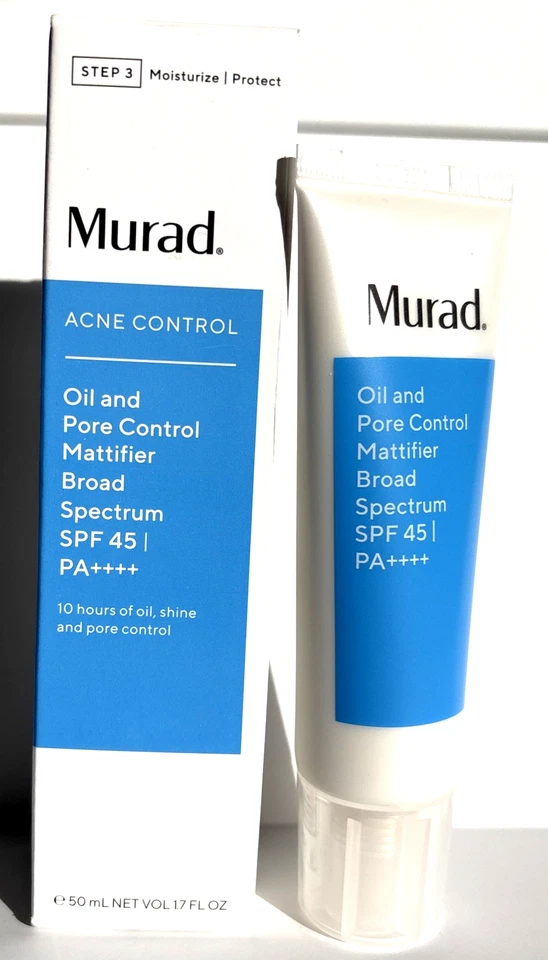 MURAD Acne Control Oil Pore Mattifier Broad Spectrum SPF 45 1.7 oz NEW IN BOX - Image 3 of 4