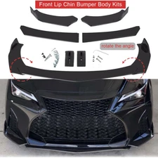 Glossy Black Front Bumper Lip Splitter Spoiler FOR LEXUS IS200T IS250 IS350