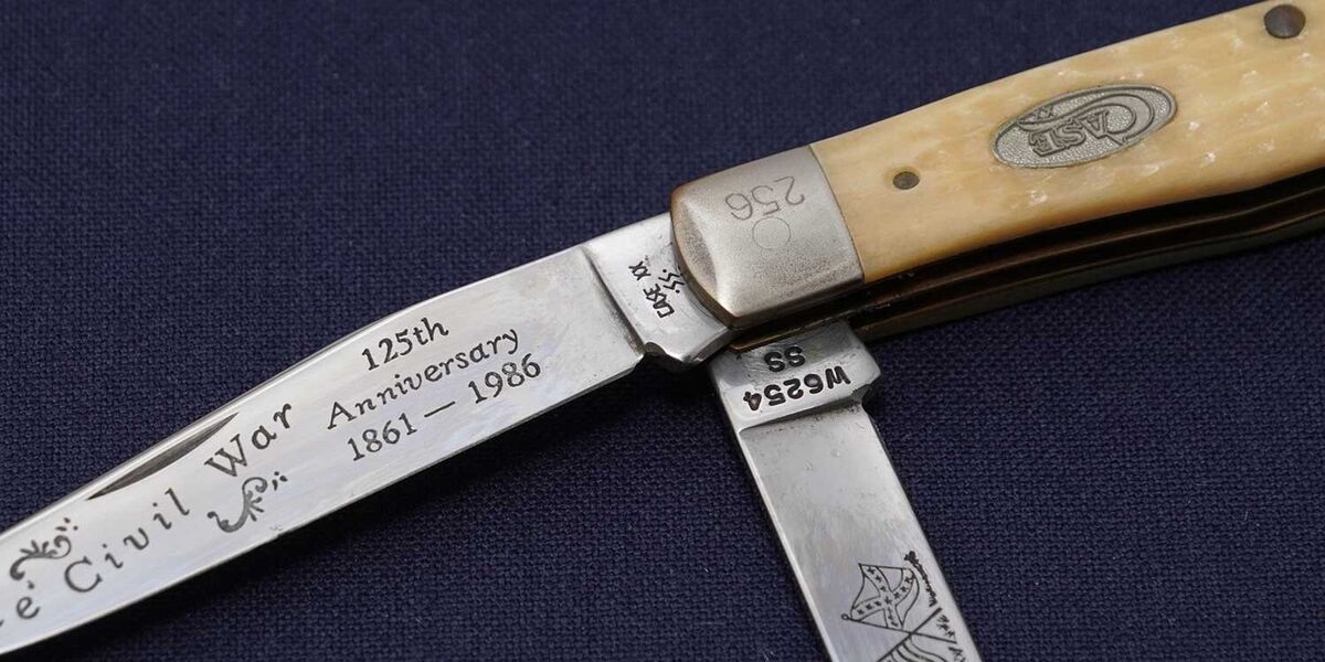 CASE W6254SS The Civil War 125th Anniversary 1861-1986 in CASE W6254SS The Civil War 125th Anniversary 1861-1986 in