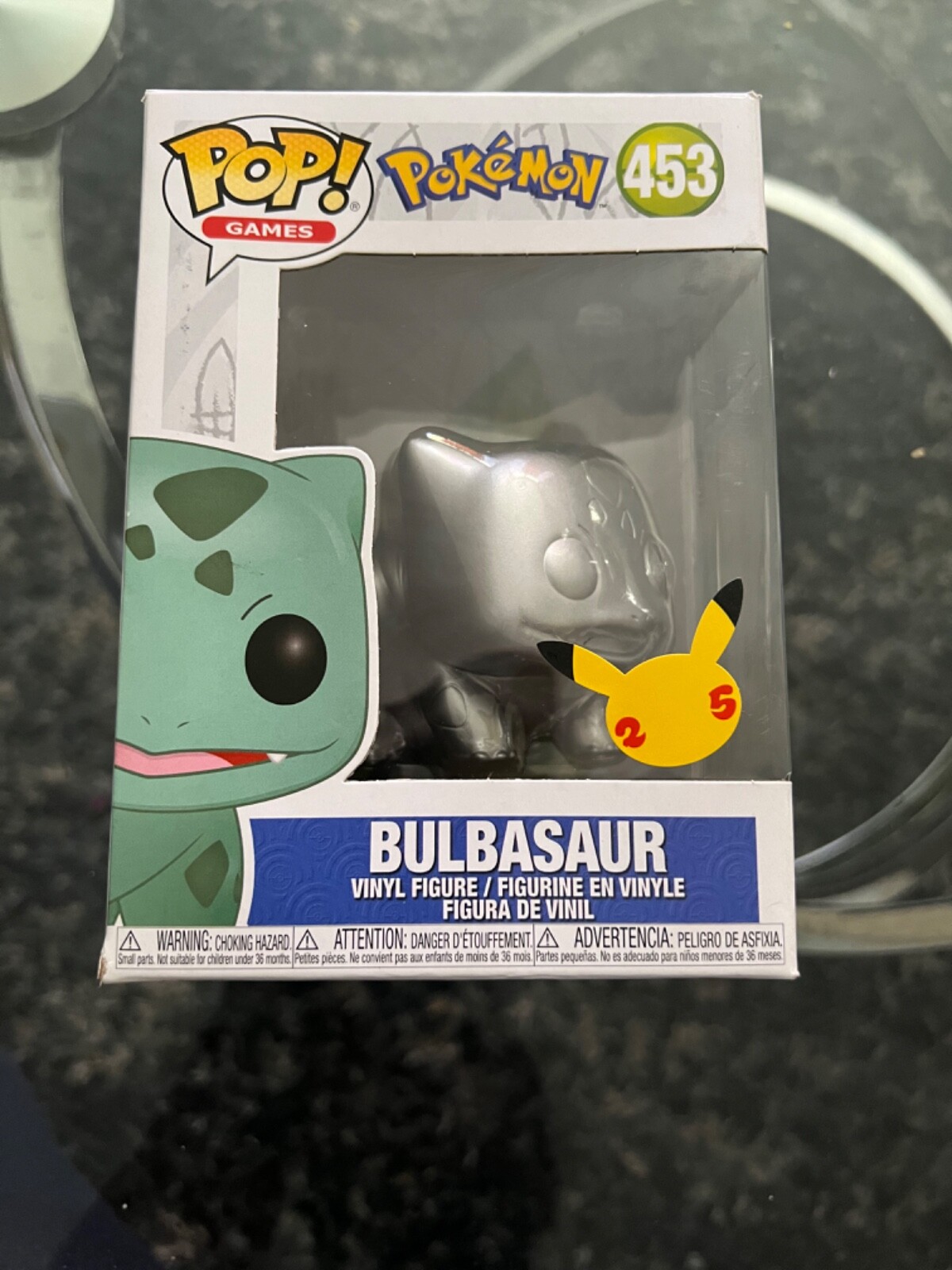 Funko Pop! Vinyl: Pokémon - Bulbasaur (Silver) Metallic) #453