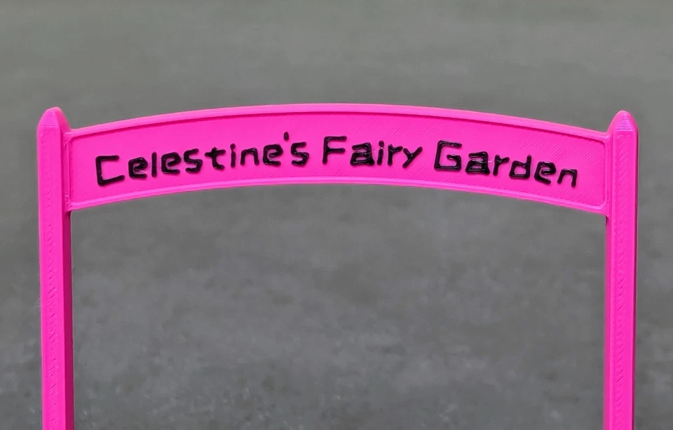 Fairy Garden Entrance Sign, Cake Topper - Customized - Miniature - Image 2 of 4