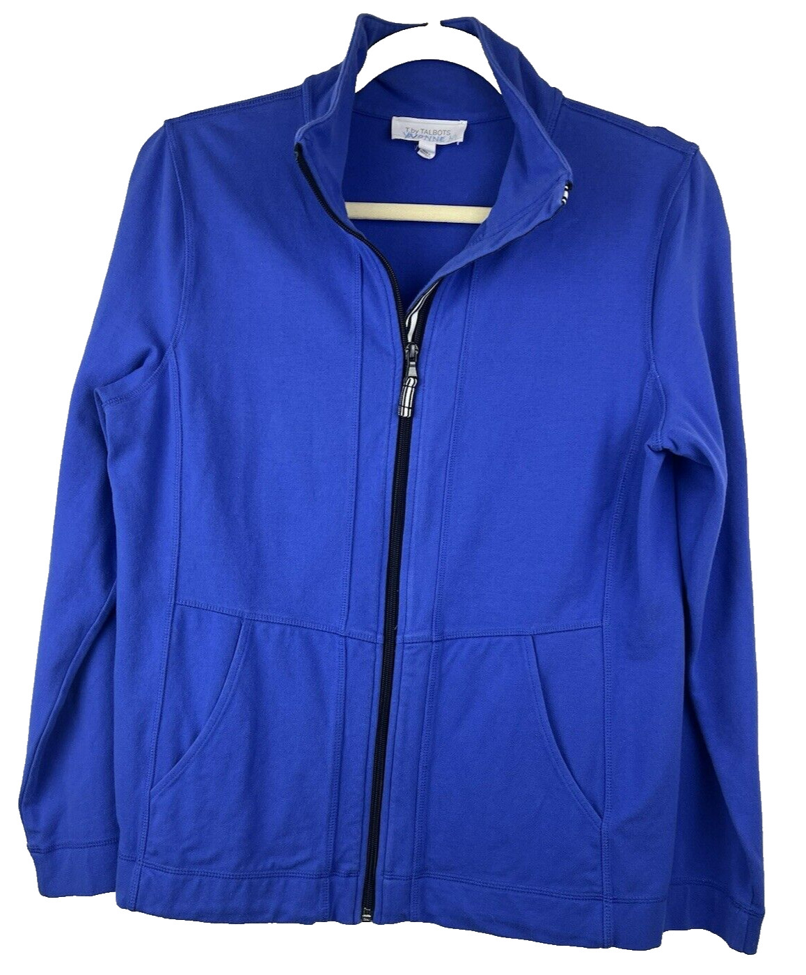 Talbots Plus Women's Jacket Medium Solid Royal Bl… - image 4