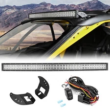 WEISEN Roof 42" LED Light Bar Mounts Wire Kit For Can Am Maverick R 2024-2025