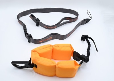 Original Casio Exilim Camera Neck Strap + Floating Wrist Strap Bundle