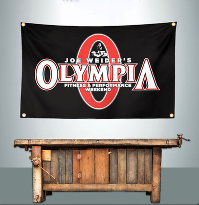 MISTER OLYMPIA JOE WEIDER 3' X 5' BANNER FLAG