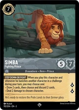 Simba - Fighting Prince  192/204  LOR  NM Into the Inklands