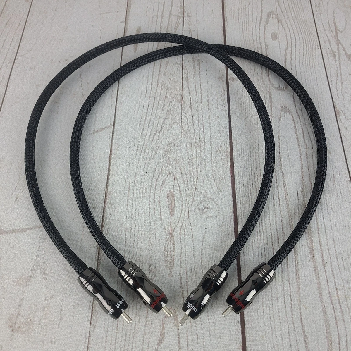 Set De 2 Câbles RCA AudioQuest Black Beauty - 1 Mètre