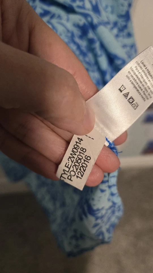 Vineyard Vines Camiseta Túnica de Lino con Estampado Floral Azul para Mujer Talla L Boho Resort EUC Foto 4 de 4