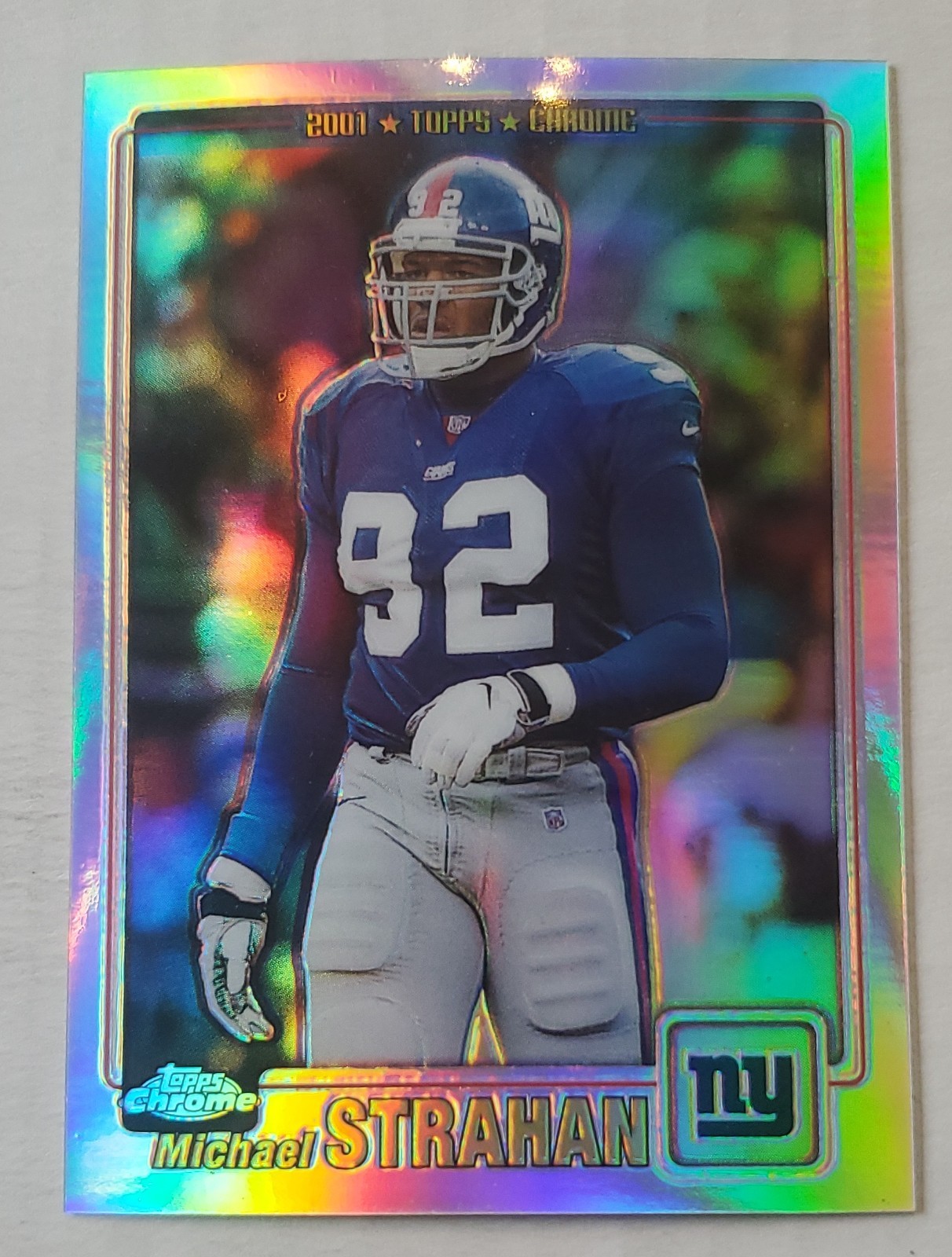 2001 Topps Chrome - Michael Strahan #181 Refractor /999
