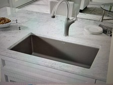 Blanco Pr cis Super Single 32 inch Bowl Sink - Truffle