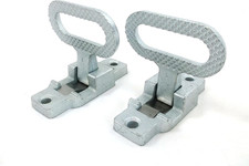 Pair 2 Pack Fold down Utility Bed Body Step Heavy Duty Premium Galvanized Stee