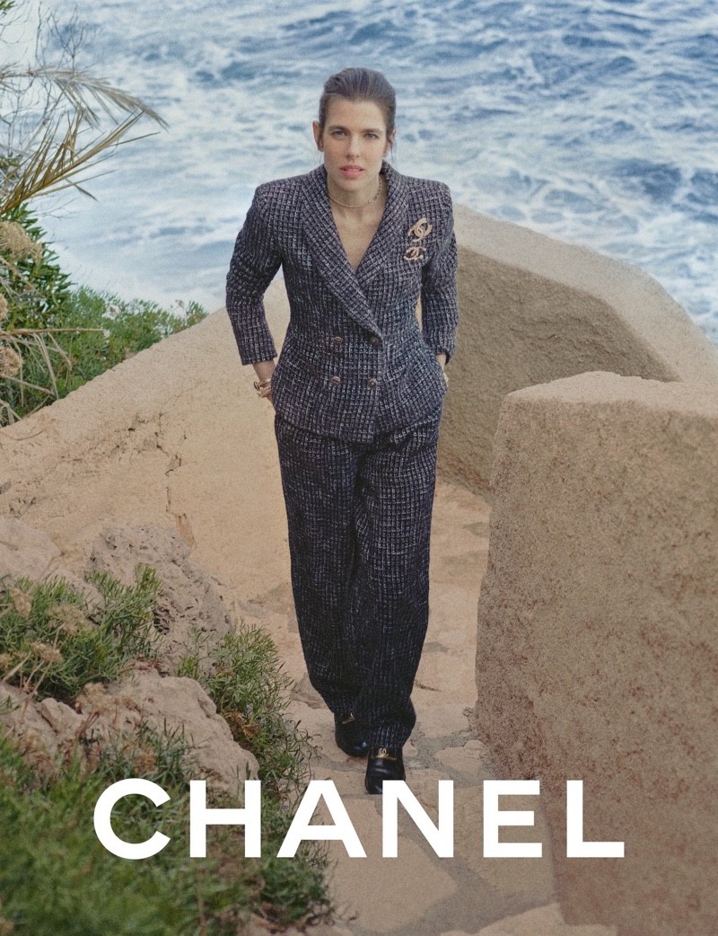 NEW CHANEL 22B BLACK TURQUOISE CC BUTTONS TWEED JACKET 40 | eBay