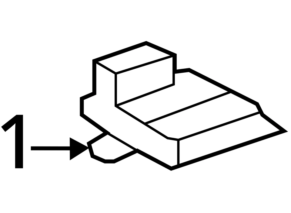 Soporte reposapiés Volkswagen Golf 2005-2009 1k2864767 Foto 4 de 4