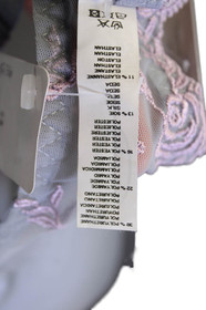 Lise Charmel Womens Floral Lace Detail Sheer Underwire Band Bra Gray Size 34D