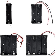 4pcs 18650 Battery Holder Bundle with Wire 18650 Battery Holder Case 3.7V, 1/...