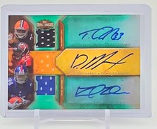 2012 Topps Triple Threads Auto Relic Emerald #TTARC4 Martin/Wilson/Richardson